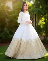 Designer Heavy Embroidered Chiffon Maxi